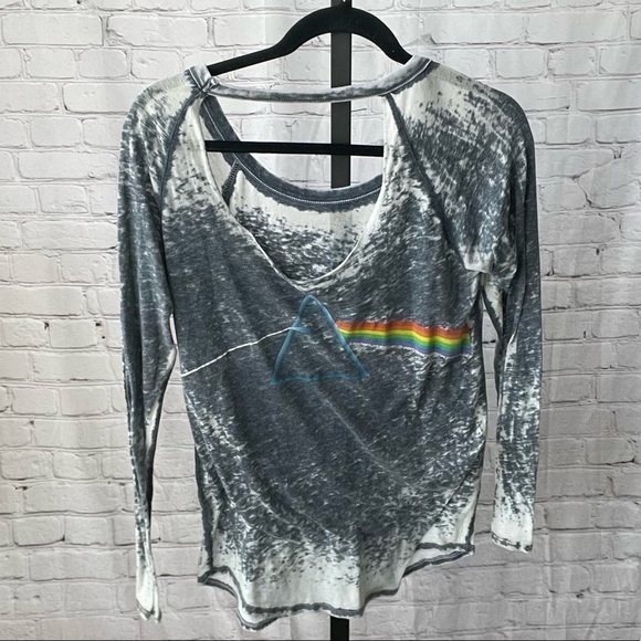 Chaser Pink Floyd Dark Side Long Sleeve Tee Shirt - Picture 2 of 4